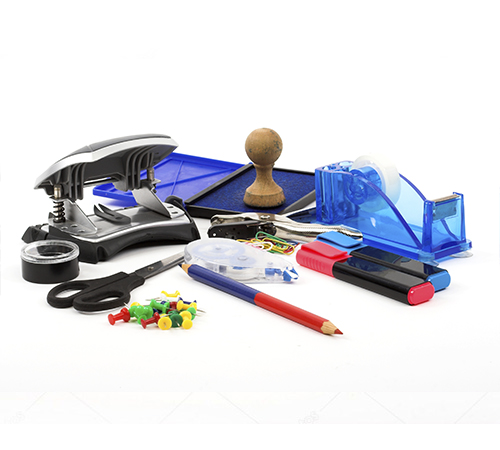 variety of office supplies